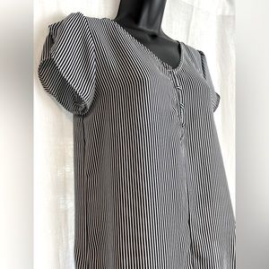 Philosophy | Striped Button Blouse XS